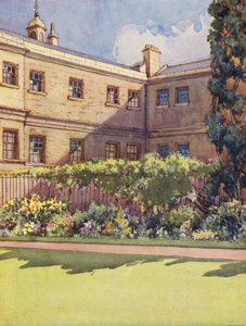 Trinity College vanuit de tuin