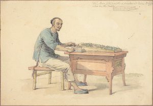 Een Chinese boer die betel verkoopt door William Alexander