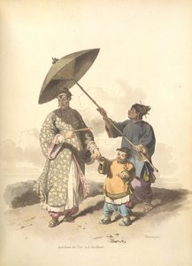 Een Chinese dame en haar zoon door William Alexander