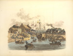 Chinese zeilschepen door William Alexander