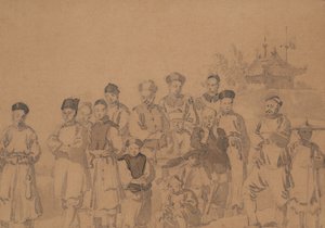 Groep Chinezen door William Alexander