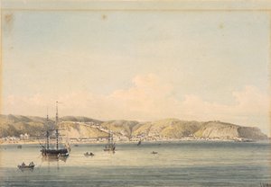 De stad Valparaiso aan de kust van Chili door William Alexander