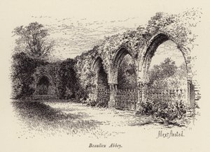 Beaulieu Abdij door William Alexander Ansted