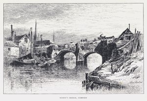 Bisschopsbrug, Norwich door William Alexander Ansted
