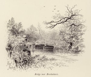Brug bij Brockenhurst (gravure)