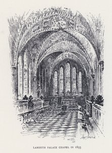 Lambeth Palace Kapel in 1895 (gravure) door William Alexander Ansted