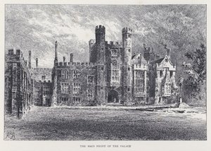 De Hoofdingang van het Paleis (gravure) door William Alexander Ansted