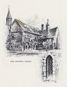 Het originele paleis (gravure)