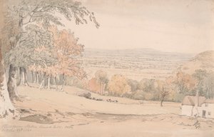 Uitzicht vanaf Stokenchurch Hill, Buckinghamshire door William Alfred Delamotte