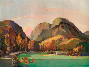 De pas van Aberglaslyn, ca. 1927 door William Alison Martin