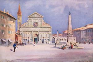 Piazza S. Maria Novella, Florence, uit Hutchinson