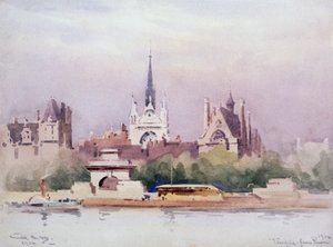 Tempel vanaf de Rivier, 1904 door William Alister Macdonald