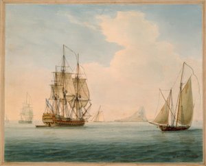 Brits oorlogsschip door William Anderson