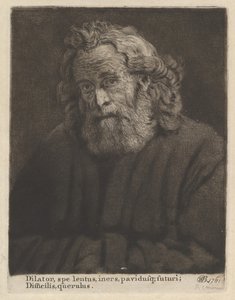 Oude man met een lange baard, 1761