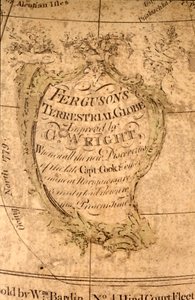 Cartouche in de Noordelijke Stille Oceaan, c.1795 door William Bardin