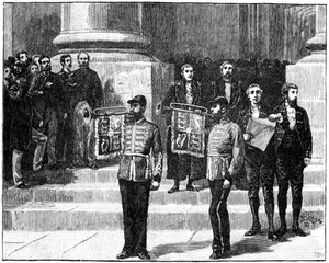 Herauten bij het Mansion House verkondigen de koningin als keizerin van India, Londen, mei 1876, 1900