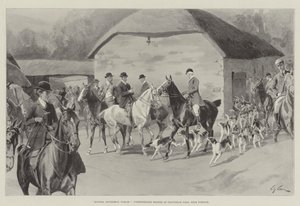 Honden, Heren, Alstublieft, honden loslaten op Cloutsham Farm, nabij Porlock door William Barnes Wollen
