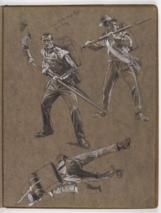 Studies voor het olieverfschilderij, De vlag: Albuhera, 16 mei 1811