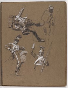 Studies voor het olieverfschilderij, ?De vlag: Albuhera, 16 mei 1811?