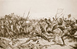 De slag bij Abu Klea, 17 januari 1885, illustratie uit 