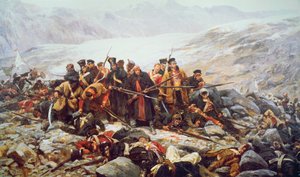 De Laatste Stand van het 44e Regiment bij Gundamuck tijdens de Terugtocht uit Kabul door William Barnes Wollen