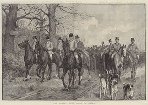 De Oakley Hunt, op weg naar de dekking door William Barnes Wollen