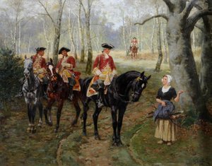 De Patrouille, c.1906 door William Barnes Wollen
