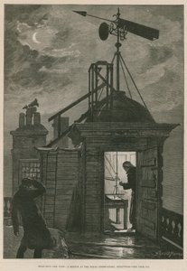 De wind meten; Een schets bij het Koninklijk Observatorium, Greenwich door William Bazett Murray