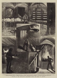 Schetsen in de ventilatieafdeling onder het Lagerhuis door William Bazett Murray