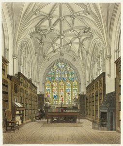 Bibliotheek van Winchester College door William Bennett