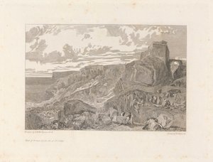 Boog en Pijl Kasteel, Isle of Portland door William Bernard Cooke