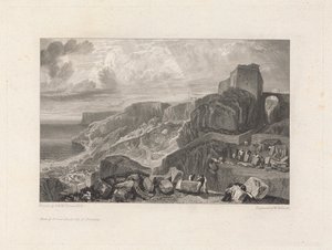 Boog- en pijlkasteel, Isle of Portland door William Bernard Cooke