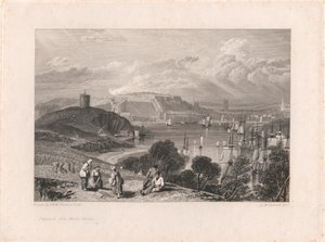 Plymouth vanaf Mount Batten door William Bernard Cooke