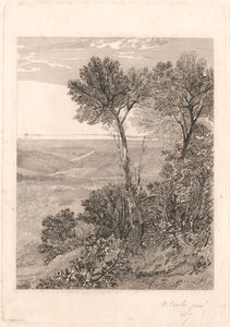 De vallei van Ashburnham, een replica van de rechterhelft door William Bernard Cooke