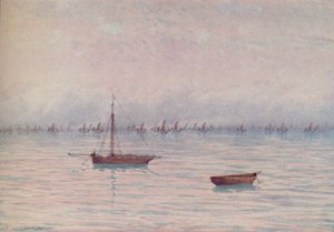 Een vissersvloot, 1910