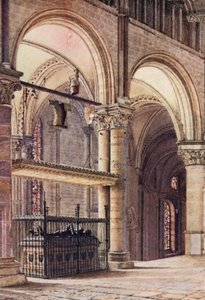 Graf van Edward de Zwarte Prins in Trinity Chapel, Canterbury Cathedral door William Biscombe Gardner