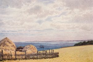 Uitzicht over Pegwell Bay vanaf de Ramsgate-kant