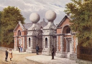 Hoofdingang, Royal Naval College, Greenwich door William Biscombe Gardner