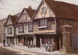 Oude Huizen in West Street, Faversham door William Biscombe Gardner