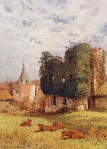 Otford Kasteel en Kerk door William Biscombe Gardner