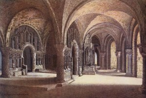 De Kapel van "Onze Lieve Vrouw" in de Onderkerk, Canterbury Kathedraal door William Biscombe Gardner