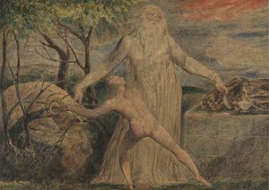 Abraham en Isaac door William Blake