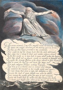 Amerika. Een Profetie, Plaat 10, Het Antwoord van de Angst... door William Blake