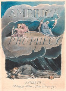 Amerika. Een Profetie, Plaat 2, Titelpagina door William Blake