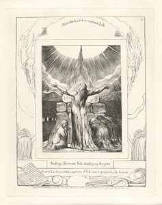 En mijn dienaar Job zal voor u bidden, 1825 door William Blake