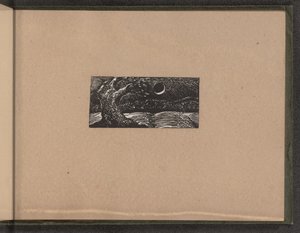 Verwoeste boom en platgewalste gewassen door William Blake