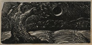 Verwoeste Boom en Platgeslagen Gewassen, uit De Pastoralen van Vergilius door William Blake