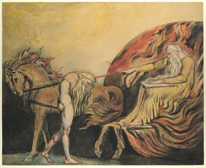 God oordeelt Adam door William Blake