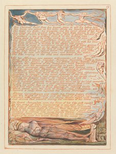 Jeruzalem, Plaat 19, Zijn kinderen verbannen uit zijn borst.... door William Blake