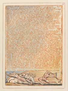 Jeruzalem, Plaat 21, O Vala! O Jeruzalem.... door William Blake